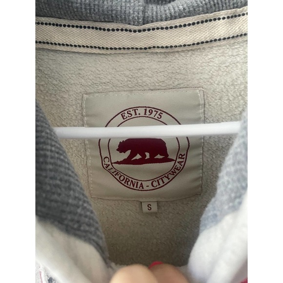 California American Flag Fleece Lined Hoodie Sweatshirt - Picture 4 of 5